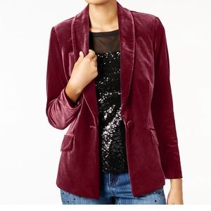 NWT INC International Concepts Velvet Blazer Large